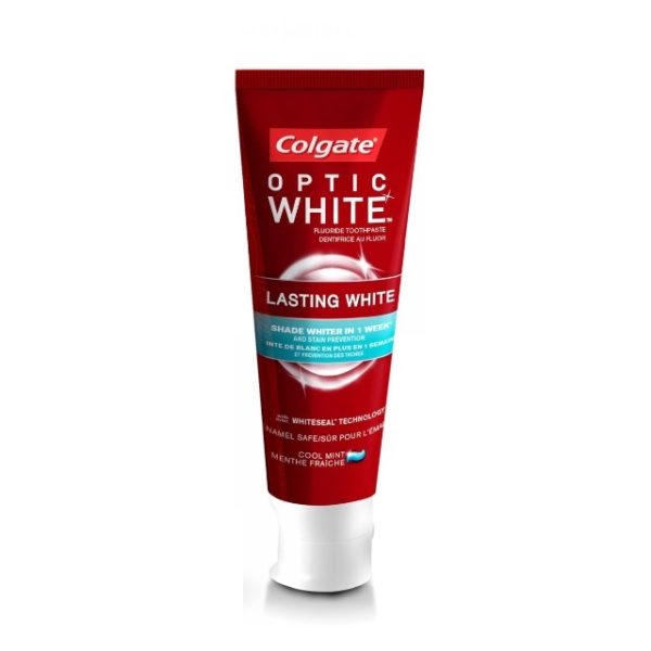 Colgate-Optic-White-Lasting-White-Toothpaste-75ml.jpg معجون الأسنان Colgate Optic White Lasting White Toothpaste 75ml - الصورة 1