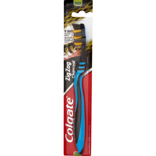 Colgate-Zig-Zag-Charcoal-Toothbrush.jpg فرشاة الأسنان Colgate Zig Zag Charcoal Toothbrush - الصورة 1
