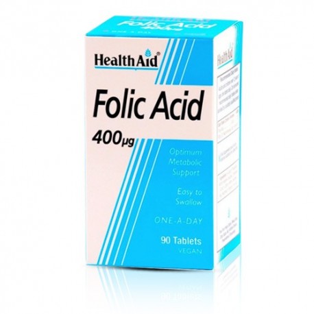 Health-Aid-Folic-Acid-400Mcg-90-Tab.jpg فوليك أسيد Health Aid Folic Acid 400Mcg 90 Tablet - الصورة 1