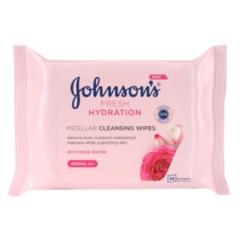 Johnsons Fresh Hydration Micellar Cleansing Wipes 25 Pcs