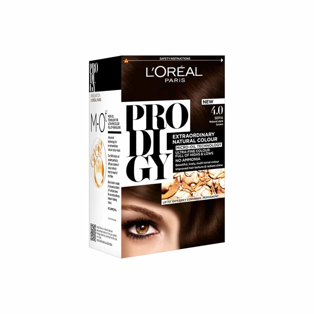 Loreal.jpg صبغة الشعر Loreal Prodigy Hair Color Shade 4 -Brown - الصورة 1