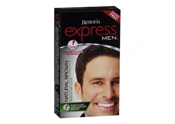 Restoria-Express-For-Men-Natural-Brown.jpg Restoria Express For Men Natural Brown 40g - الصورة 1