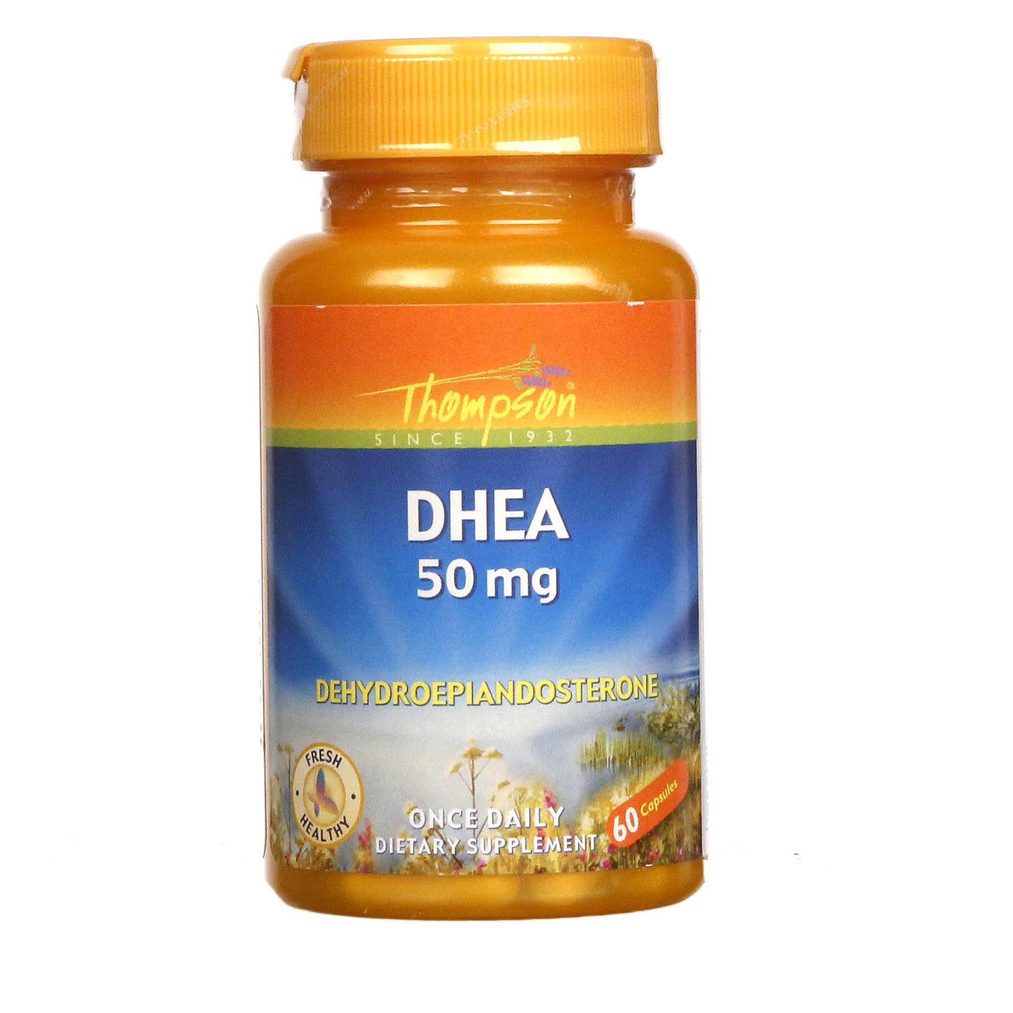 Thompson-DHEA-50-mg-60-Cap.jpg فيتامين للرجال Thompson DHEA 50 mg 60 Capsule - الصورة 1