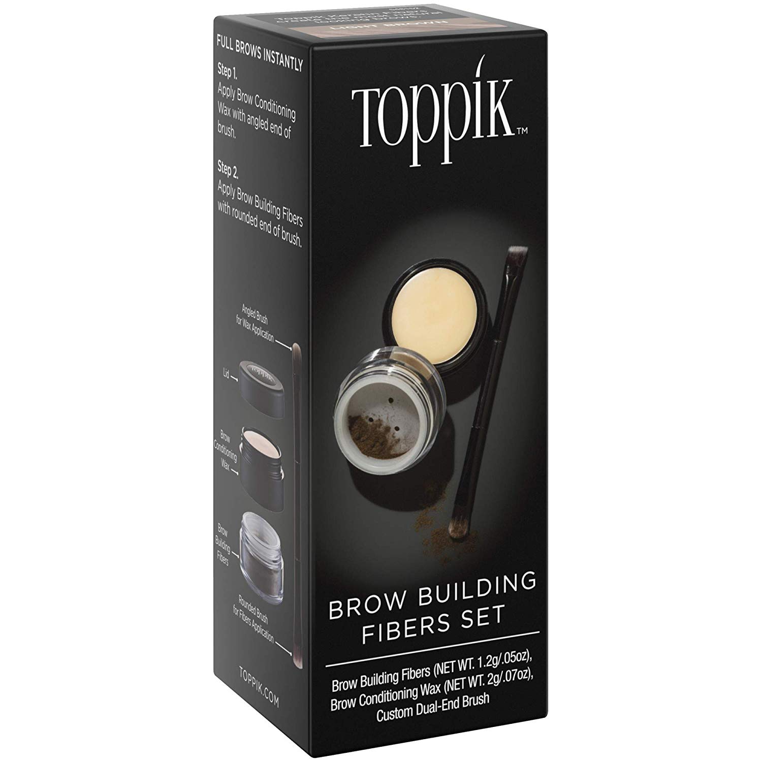 Toppik-Eye-Brow-Building-Fibers-Medium-Brown-2g.jpg Toppik Eye Brow Building Fibers Medium Brown 2g - الصورة 1