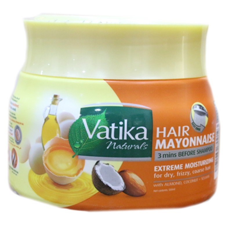 Vatika-Mayonnaise-Extreme-Moisturising-Hair-Mask-Jar-500ml.jpg ماسك الشعر Vatika Mayonnaise Extreme Moisturising Hair Mask 500ml - الصورة 1