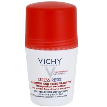 Vichy Stress Resist Antiperspirant Deo Roll On Sensitive 72H 50ml-Red