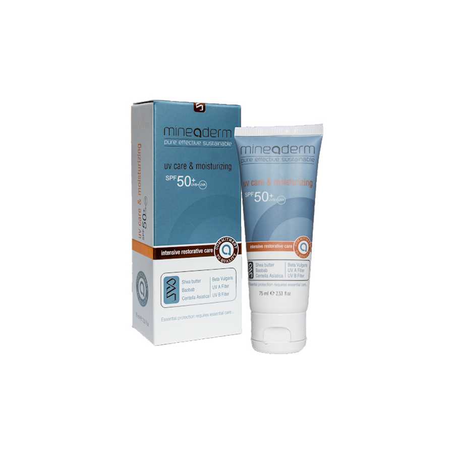 Mineaderm UV Care & Moisturising Sunblock SPF 50+ Cream Mineaderm UV Care & Moisturising Sunblock Spf 50+ Cream 75ml - الصورة 1