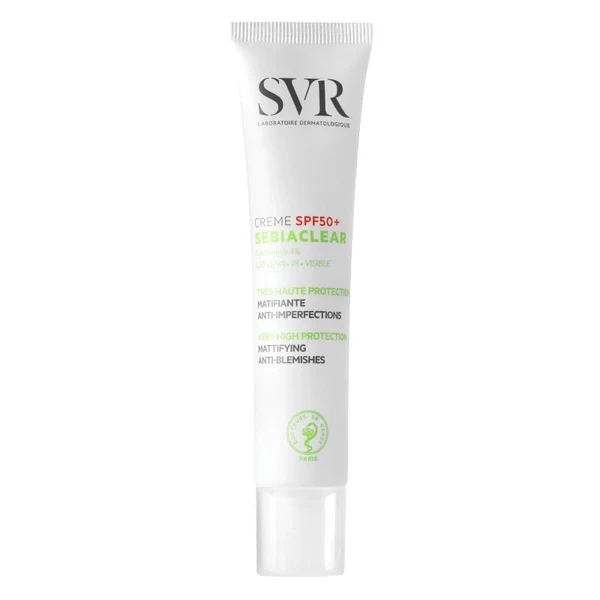 SVR Sebiaclear Mattifying Anti Imperfection SPF 50+ Sunblock Cream 40ml SVR Sebiaclear Mattifying Anti Imperfection SPF 50+ Sunblock Cream 40ml