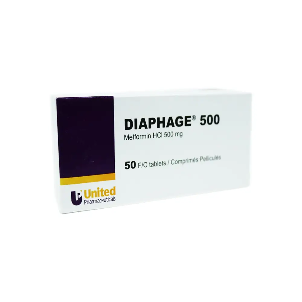 Diaphage 500mg 50 Tablets Diaphage 500mg 50 Tablets