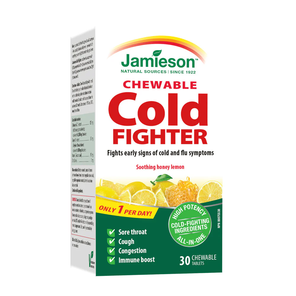 Jamieson Cold Fighter 30 Chewable Tablets Jamieson Cold Fighter 30 Chewable Tablets