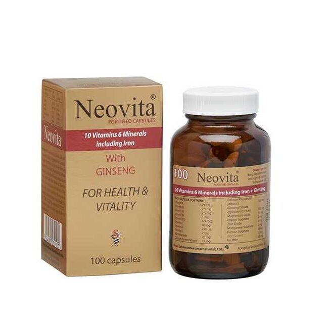 Neovita Fortified With Ginseng 100 Capsules Neovita Fortified With Ginseng 100 Capsules