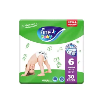 Fine Baby Super Novo Jumbo (6) 30 Baby Diapers