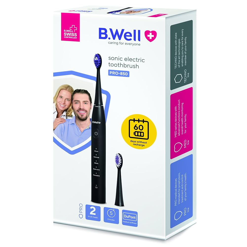 B.Well 5 Modes Sonic Electric TB Pro-850-Black B.Well 5 Modes Sonic Electric T/B Pro-850-Black