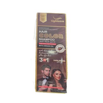 Lightness Argan Oil Hair Color Shampoo 500ml-Dark Brown