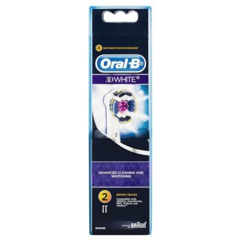 Oral B 3D White ToothBrush Head Refill 2 Pcs