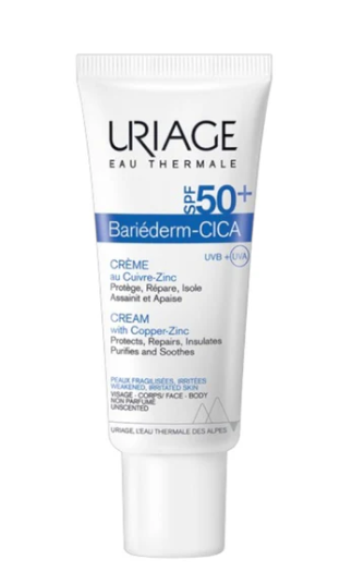 Uriage Bariederm Cica Protecting & Repairing Sunblock Spf 50+ Cream 40ml