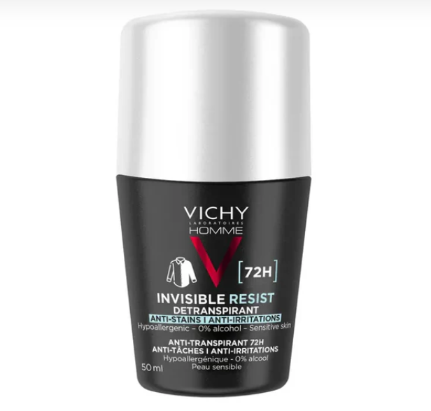 Vichy Homme Invisible Resist 72H Deo Roll On For Men 50ml Vichy Homme Invisible Resist 72H Deo Roll On For Men 50ml