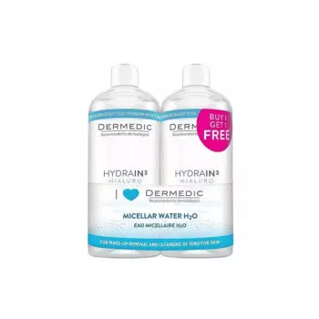 Dermedic Hydrain 3 Micellar Water (Dry,Very Dry Skin ) 500 ml Buy 1 Get 1 Free