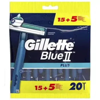 Gillette Blue 2 15+5Pcs Free