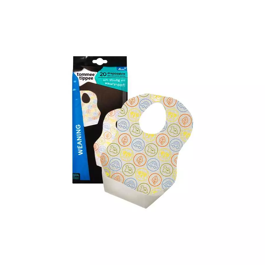 Tommee Tippee Disposable Bibs With Crumb Catcher Tommee Tippee Disposable Bibs With Crumb Catcher