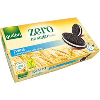 Gullon Twins Cocoa Sandwich Zero Sugar 210 Gram