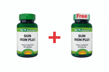 Sun Naturals Iron Plus 30 Capsules Buy 1 Get 1 Free